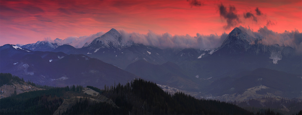 Фотографія Сутінкове одкровення хребтів. / Taras Tsybukh / photographers.ua