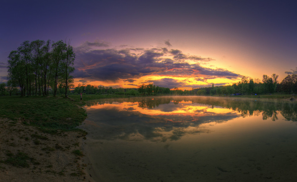 Фотографія закат на озере / Александр Саранчук / photographers.ua