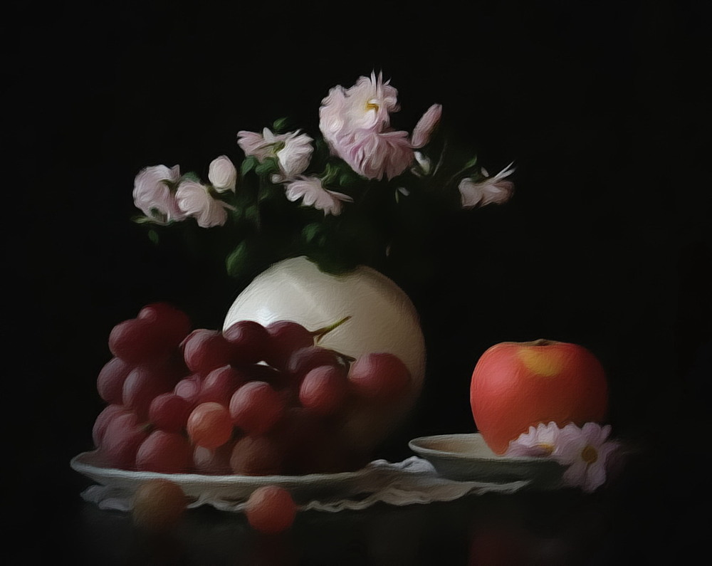 Фотографія С виноградом и красным яблоком / Людмила Джур / photographers.ua