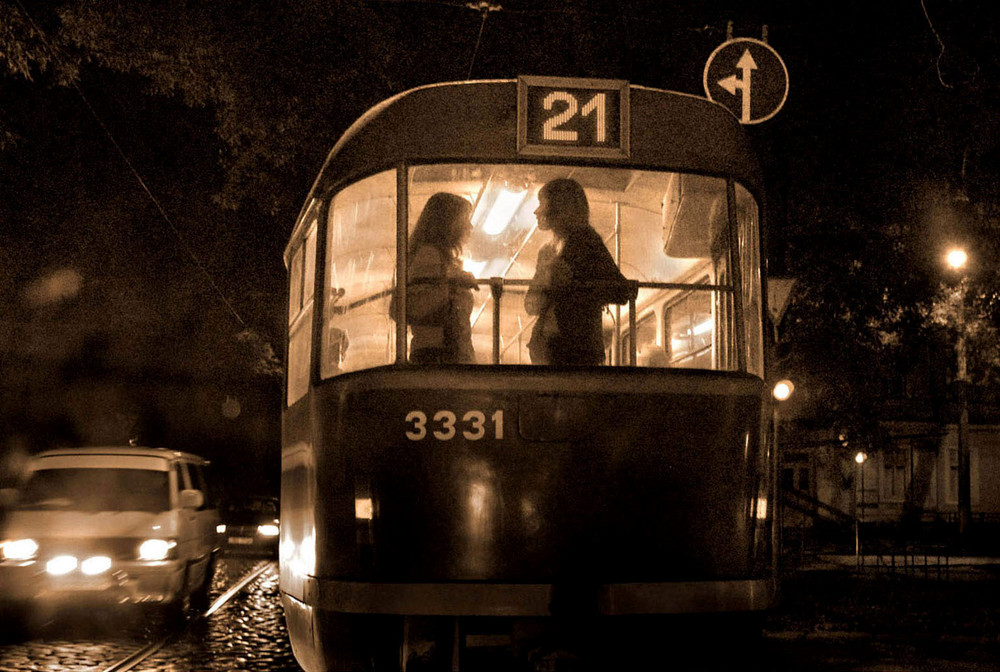 Фотографія ночной трамвай / Синельников Александр / photographers.ua
