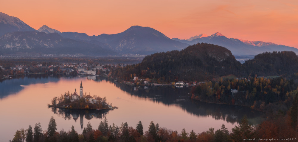 Фотографія Словения. Вечер на озере Блед / Александр Науменко / photographers.ua