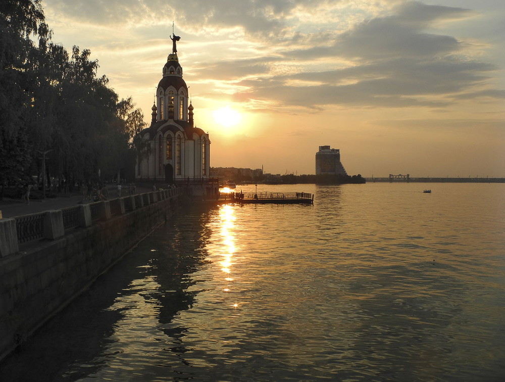 Фотографія закат на берегах Днепра / Завриева / photographers.ua