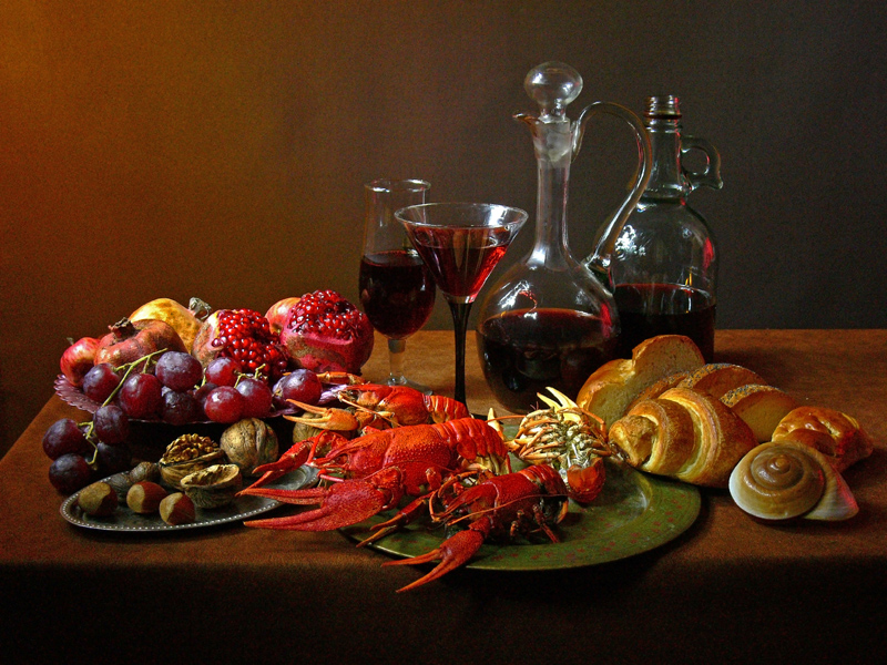 Фотографія Красное вино, раки и фрукты / Юрий Жёлтышев / photographers.ua