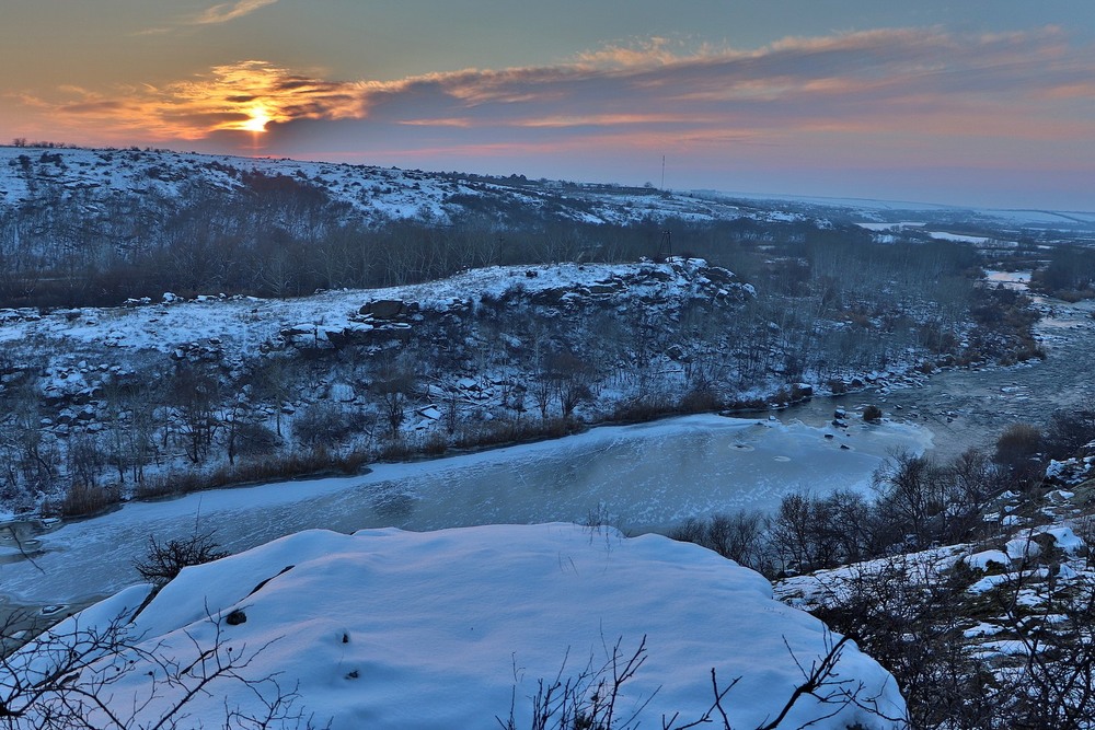 Фотографія Зимовий вечір над Бугом... / Олександр Бурдейний / photographers.ua
