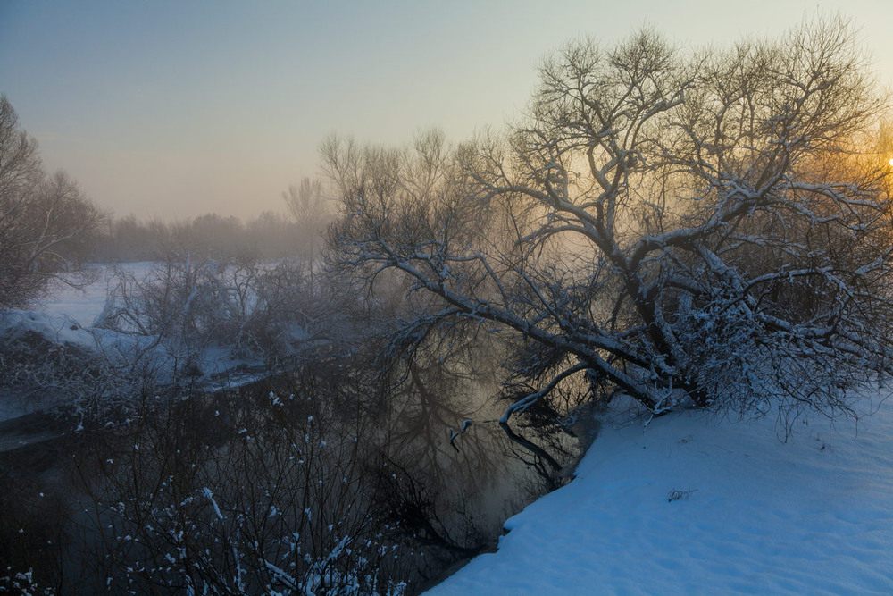 Фотографія Зимний вечер над Южным Бугом / Александр Соленцов / photographers.ua