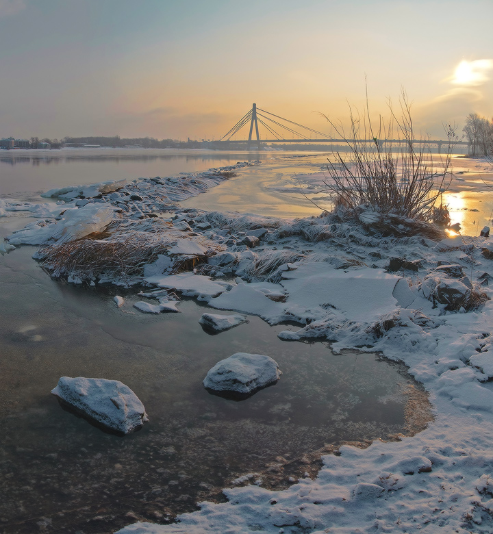 Фотографія зимняя коса на Днепре ... / Михаил Мочалов / photographers.ua