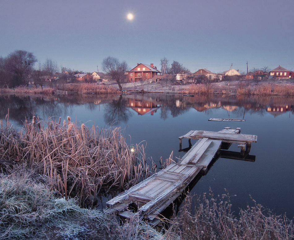 Фотографія Заморозки, луна и утро / Олег Кругляк / photographers.ua