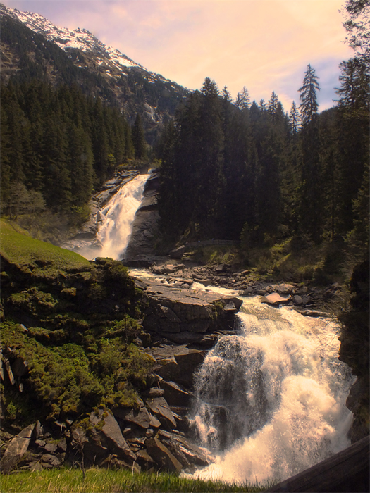 Фотографія Криммль водопад на высоте 2100 метров. Австрия / Valziwa / photographers.ua