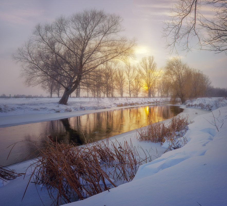Фотографія "Зимовий вечір на річці" / Виктор Тулбанов / photographers.ua