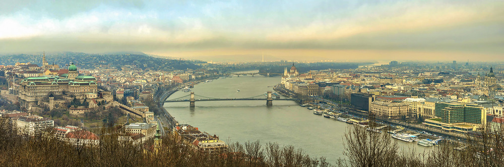 Фотографія Будапешт. Панорама  с  горы Геллерт / Геннадий Клименко / photographers.ua