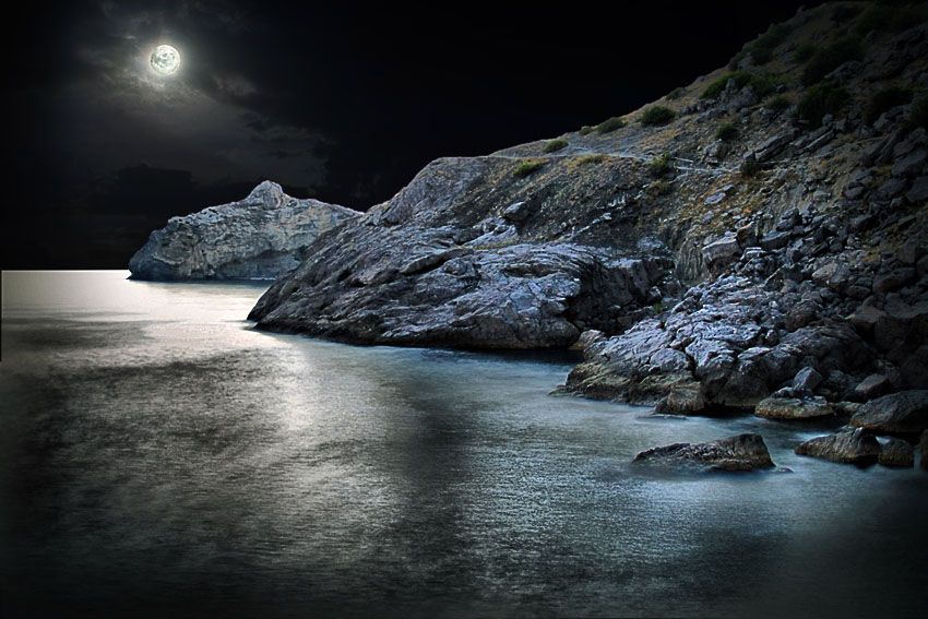 Фотографія Лунная ночь на Черном море / Михаил Демиденко / photographers.ua