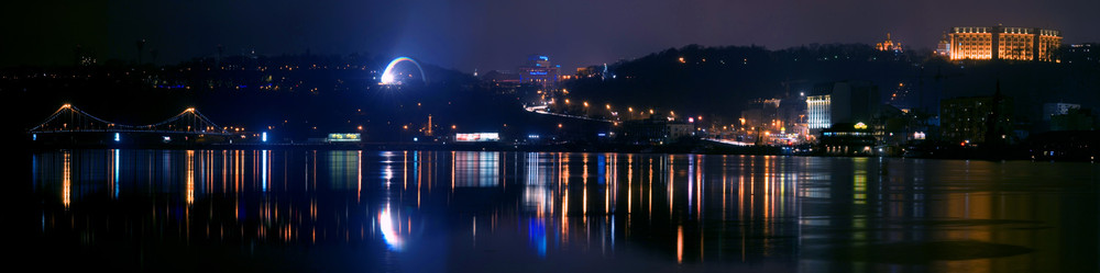 Фотографія Панорама вечернего Киева / Юрий Ежов / photographers.ua
