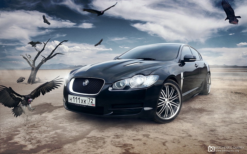 Фотографія Jaguar XF — The Death Valley — Vossen Wheels / Dmitriy Bilichenko / photographers.ua