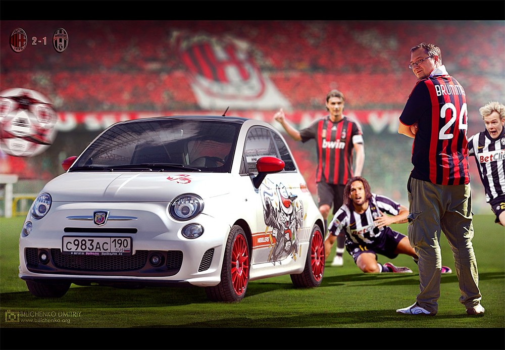 Фотографія Fiat 500 — Milan — Juventus / Dmitriy Bilichenko / photographers.ua
