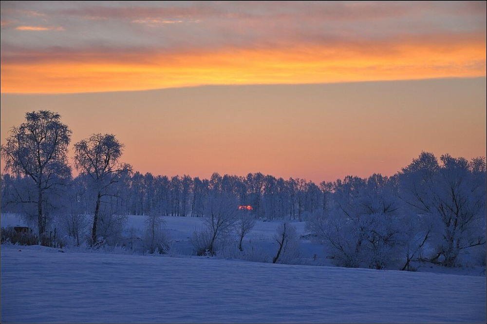 Фотографія Восход солнца морозным утром / Vladimir Khlevniak / photographers.ua
