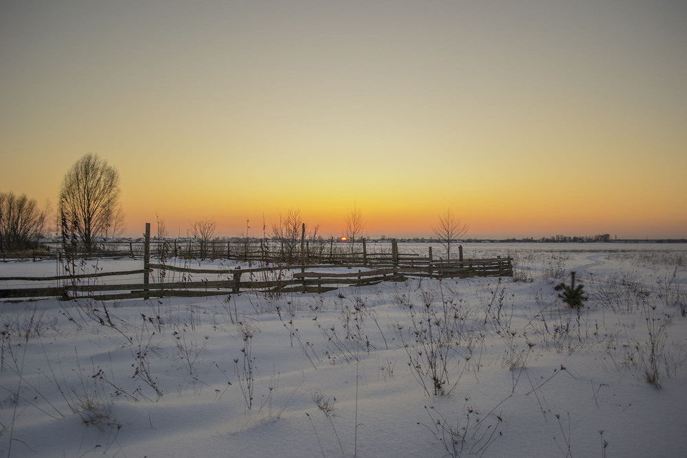 Фотографія Захід сонця за селом / Макс Мисник / photographers.ua