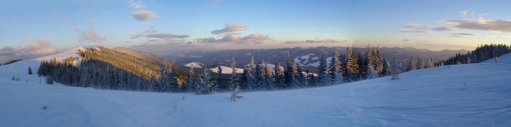 Фотографія Панорама ранково-зимових Карпат / Фізяр Михайло / photographers.ua
