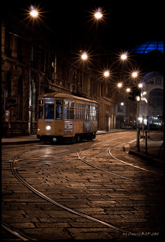 Фотографія ночь. улица.трамвай. / OlgaBSP / photographers.ua