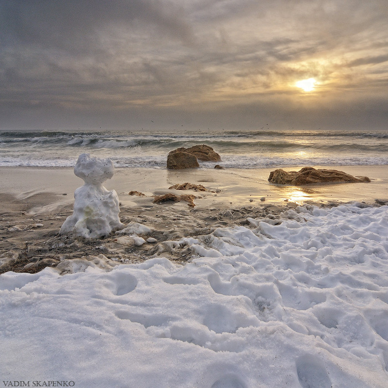 Фотографія Снеговик и море / Vadim Skapenko (Bucha) / photographers.ua