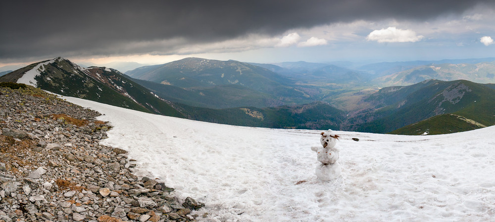 Фотографія Весняний сніговик і Сивулі. / Андрій Bramms / photographers.ua