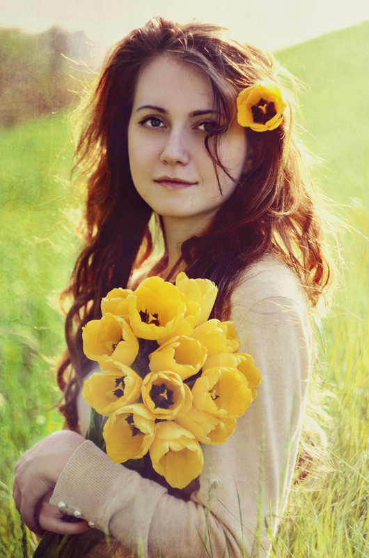 Фотографія Портрет с тюльпанами / Анастасия Андреева / photographers.ua