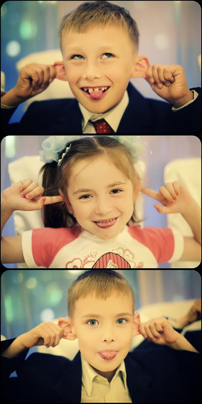 Фотографія дети показывают язык / Александр Добронравов / photographers.ua