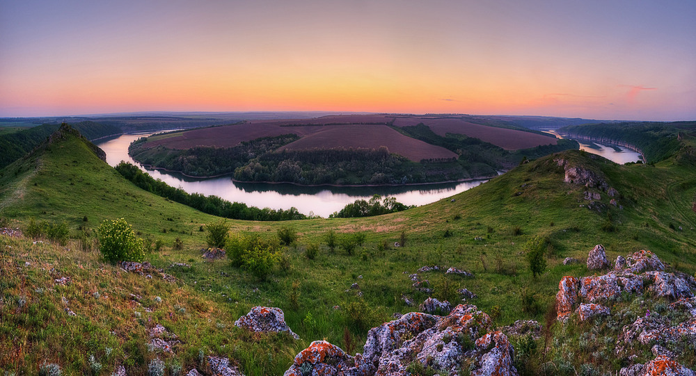 Фотографія захід над річкою / Сергій Нестерчук / photographers.ua