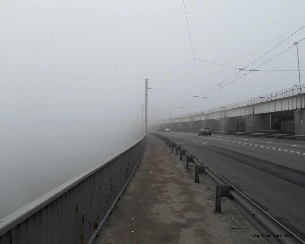 Фотографія Плотина ДнепроГЭСа: ноябрь, туман. / Gabriela_lizard / photographers.ua