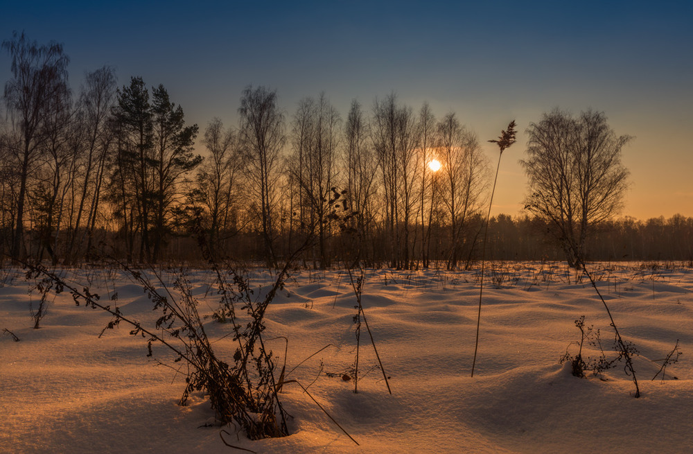 Фотографія Пылал закат в январской тишине / Галанзовская Оксана / photographers.ua