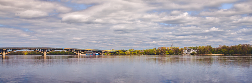 Фотографія Киев. Вид на мост Метро и Гидропарк / Галанзовская Оксана / photographers.ua