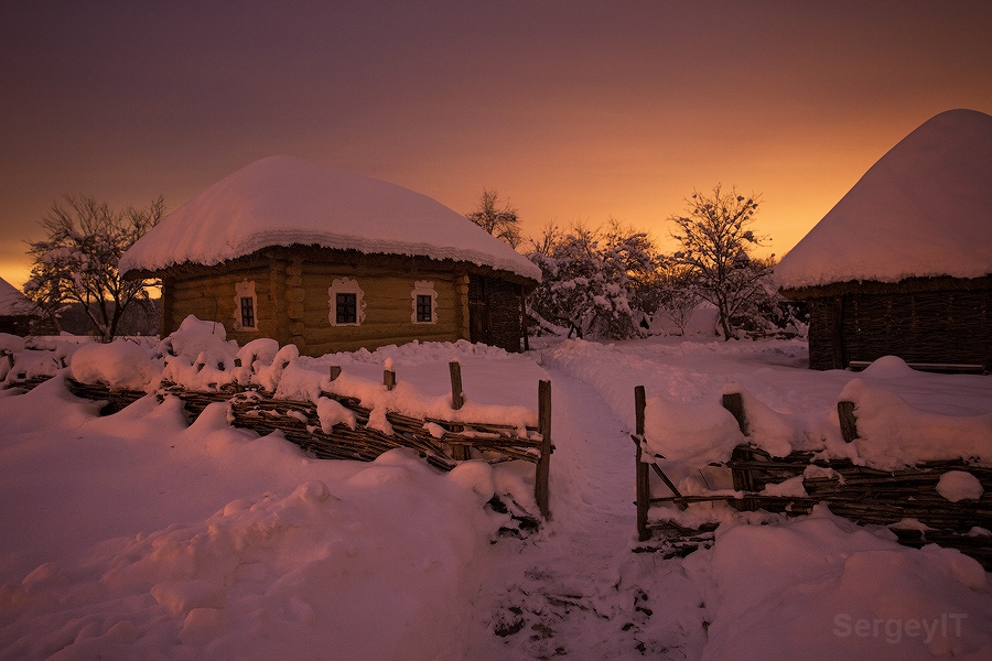 Фотографія Зимняя ночь в Пирогово / SergeyIT / photographers.ua