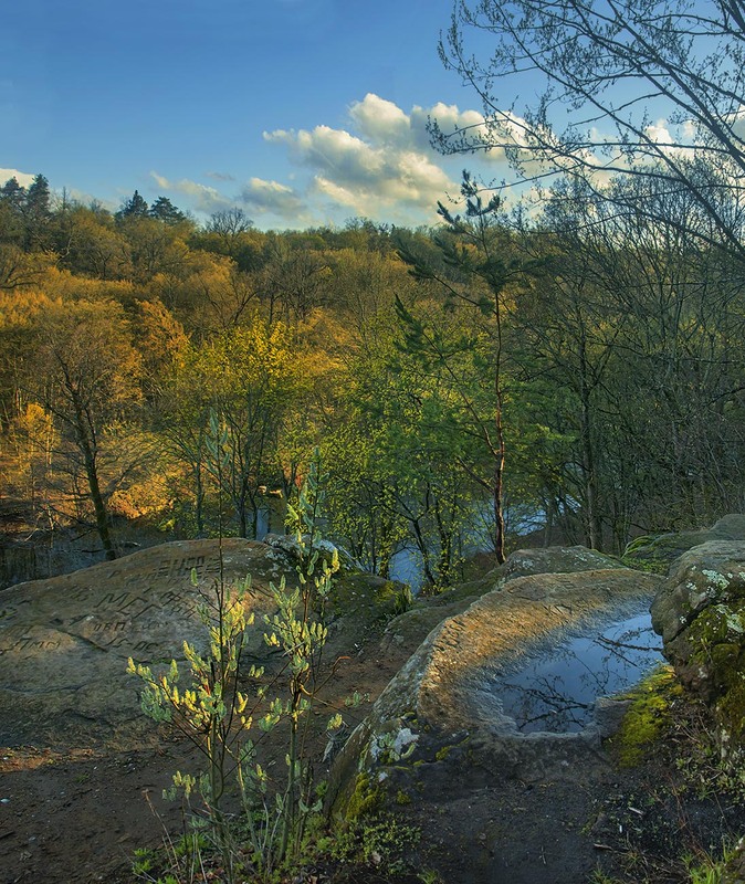 Фотографія Оце останній вже сонця промінь над урвищем над Тетеровом в квітні після дощу. / Юрій Максименко / photographers.ua