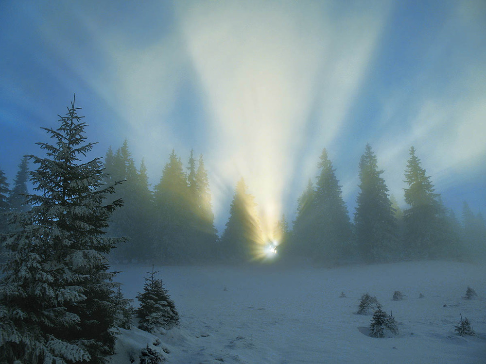 Фотографія Зимовий світанок по дорозі на Петрос / Юрій Максименко / photographers.ua