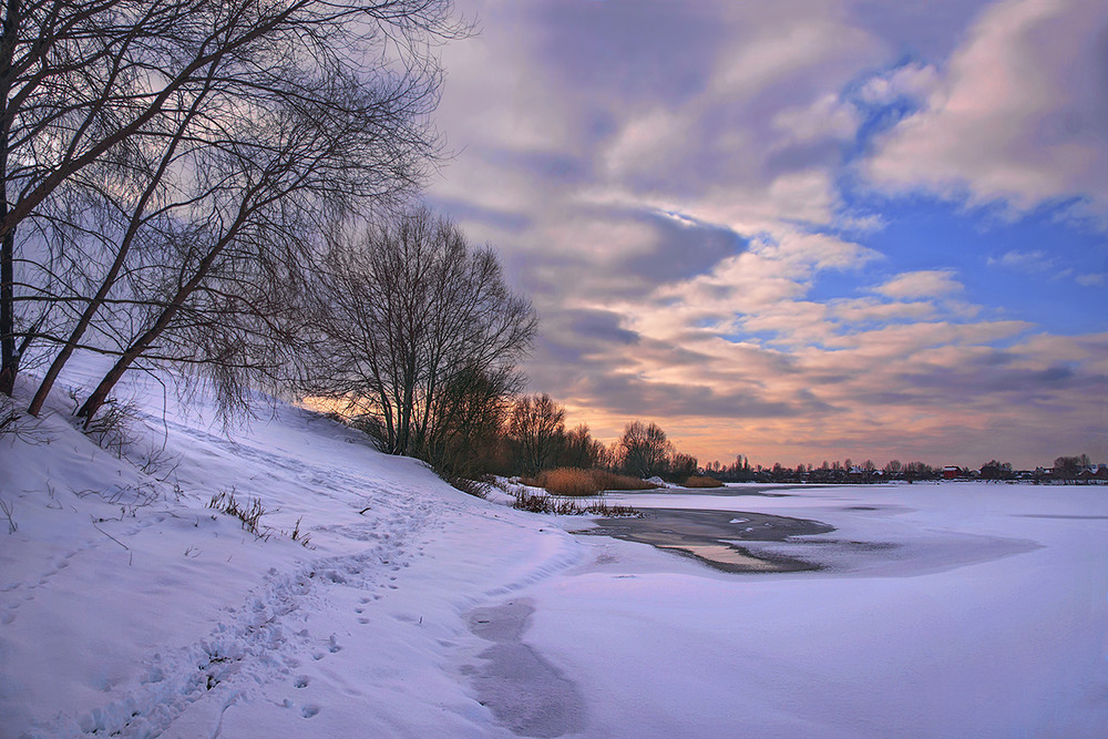 Фотографія Вечір зимовий прийшов. Зайці сліди залишили? / Юрій Максименко / photographers.ua