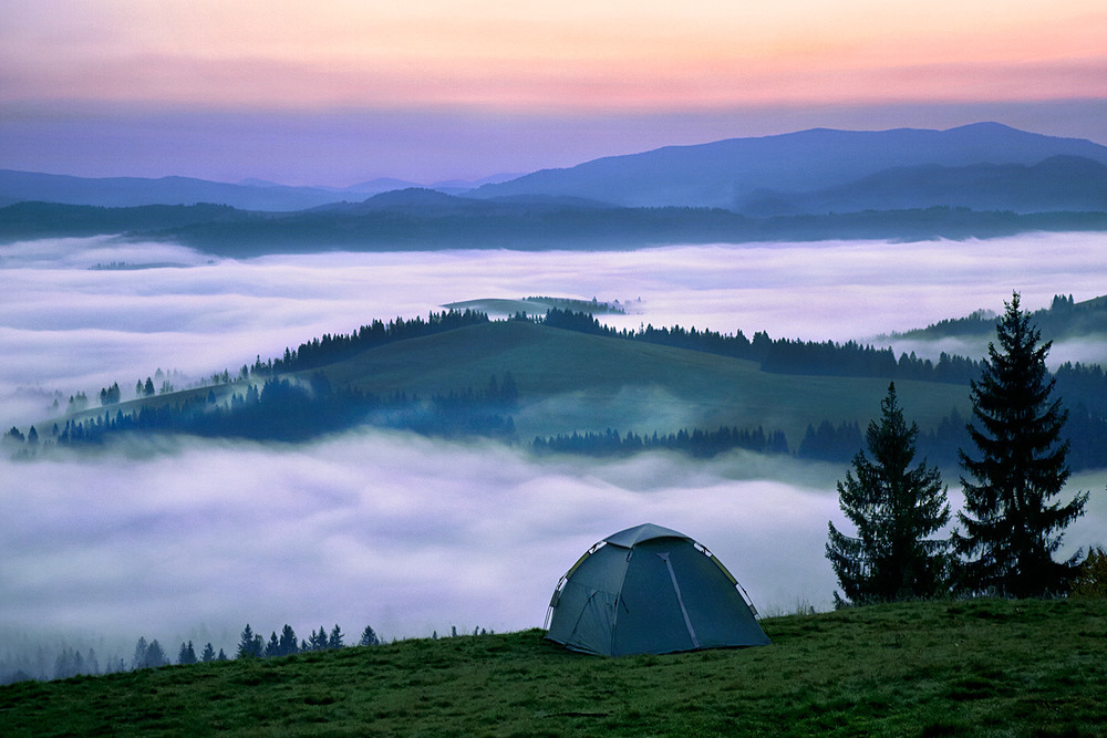 Фотографія Світає, край неба палає. Туман. / Юрій Максименко / photographers.ua