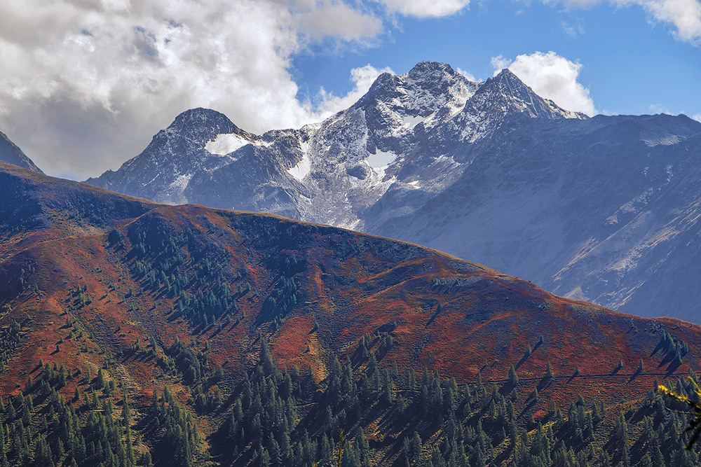 Фотографія - Осінь прийшла, і схили гір запломеніли листям чорниці й брусниці, хоча й випав сніг. - Буваа-аає. / Юрій Максименко / photographers.ua