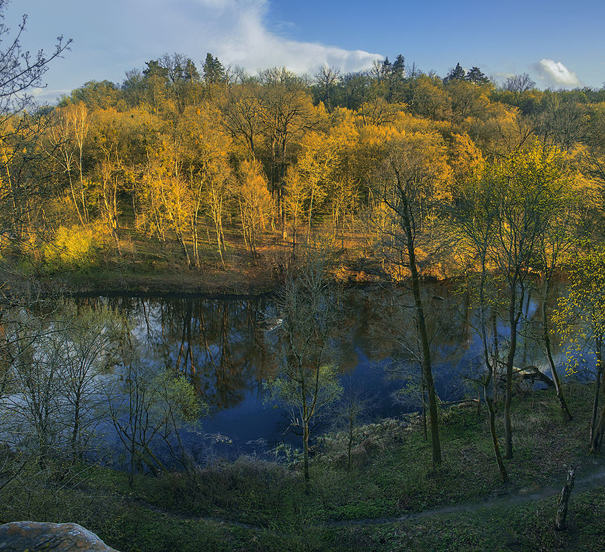 Фотографія Сонце низеньке посвітило моцно увечері на правий берег річки Тетерів відразу після зливи. / Юрій Максименко / photographers.ua