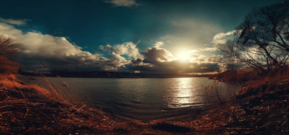 Фотографія Захід сонця на озері після дощу. / Volodya Senkiv / photographers.ua