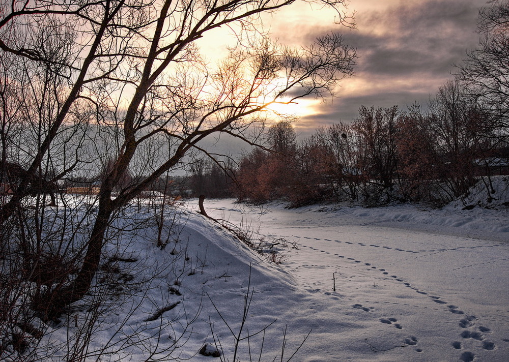 Фотографія Зимний закат на реке / makwel / photographers.ua
