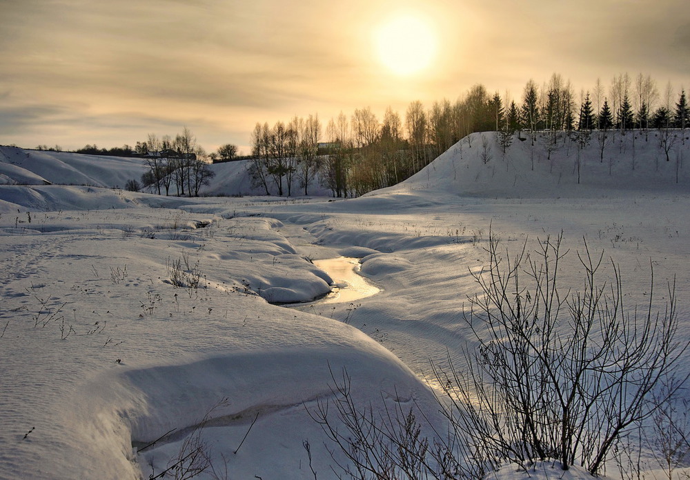Фотографія Ледяной наст. Закат. / makwel / photographers.ua