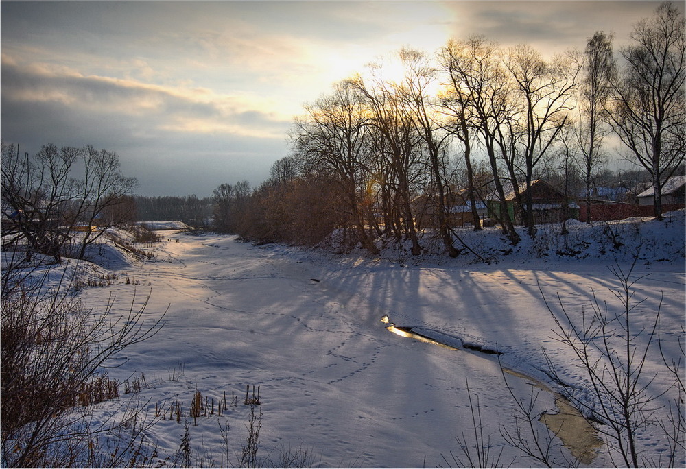 Фотографія Зимний вечер у реки. Золотой блик© / makwel / photographers.ua