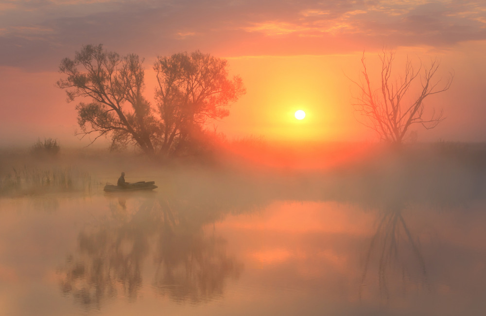 Фотографія Рибалка на озері / Зоя та Олександр / photographers.ua