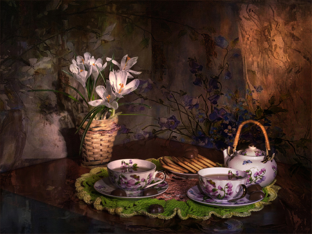 Фотографія Зелёный чай весны с цветочным ароматом / Зоя та Олександр / photographers.ua