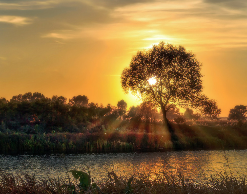 Фотографія Захід сонця на озері / Зоя та Олександр / photographers.ua