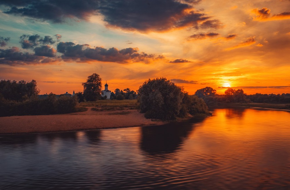 Фотографія Однажды тихим вечером... река купалась в золоте заката... / Екатерина Кокушкина / photographers.ua
