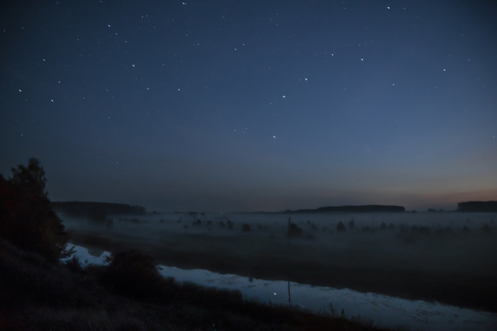 Фотографія Ніч, зірки, річка, туман..."Миколини тумани" / Farernik / photographers.ua