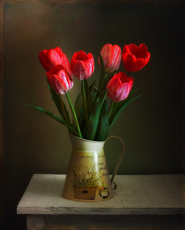 Фотографія натюрморт с тюльпанами (стилизация) / Михайло Шерман / photographers.ua