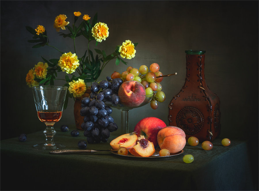 Фотографія натюрморт з фруктами та вином / Михайло Шерман / photographers.ua