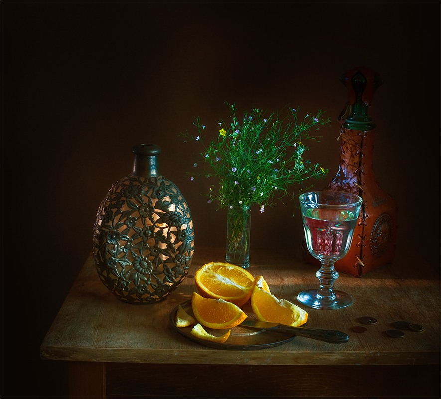 Фотографія натюрморт с апельсином и ... / Михайло Шерман / photographers.ua