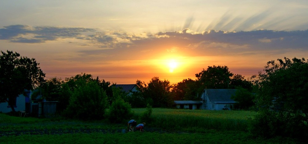 Фотографія закат в селе / Ihor M. / photographers.ua